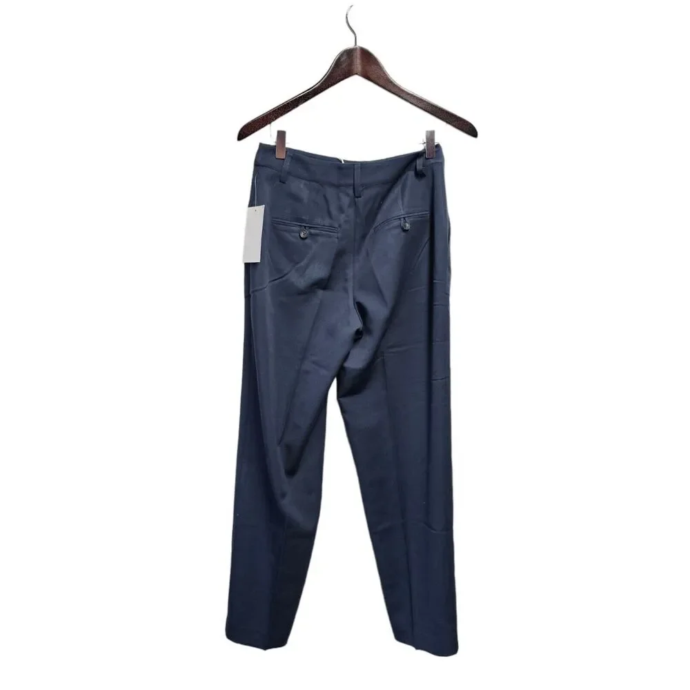 NA-KD Claire Rose Trousers Pants Slack Straight Ankle Blue Size EU34 US 4‎